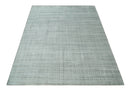 8x10 Hand Made Shaded Scandinavian White, Camel and Gray Blended Wool Flatwoven Area Rug | KE25