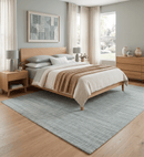 Hand Woven Blended Wool Scandinavian Area Rug 8x10 Flatwoven
