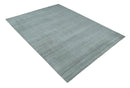 Silver Gray Brown Scandinavian Wool Area Rug 8x10 - Flatwoven