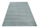 Silver Gray Brown Scandinavian Wool Area Rug 8x10 - Flatwoven