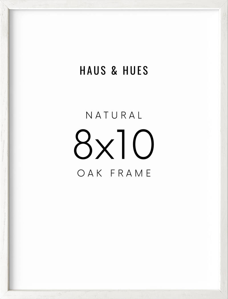 8x10 in, Set of 4, White Oak Frame