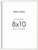 8x10 in, Set of 6, White Oak Frame