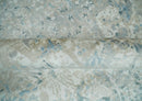 8x10 Ivory, Beige and Blue Traditional Hand Knotted Art Silk Area Rug by The Rug Decor