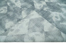 8x10 Ivory, Silver and Gray Modern Geometrical Handmade Art Silk Area Rug by The Rug Decor