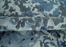 8x10 Ivory, Silver, Blue and Blue Modern Abstract Hand Knotted Wool and Bamboo Silk Area Rug by The Rug Decor