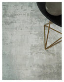 Ivory Camel Contemporary Wool Area Rug 8x10 - Modern Abstract