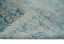 8x10 Premium Hand knotted Blue and Beige Traditional wool and Silk Area Rug by The Rug Decor