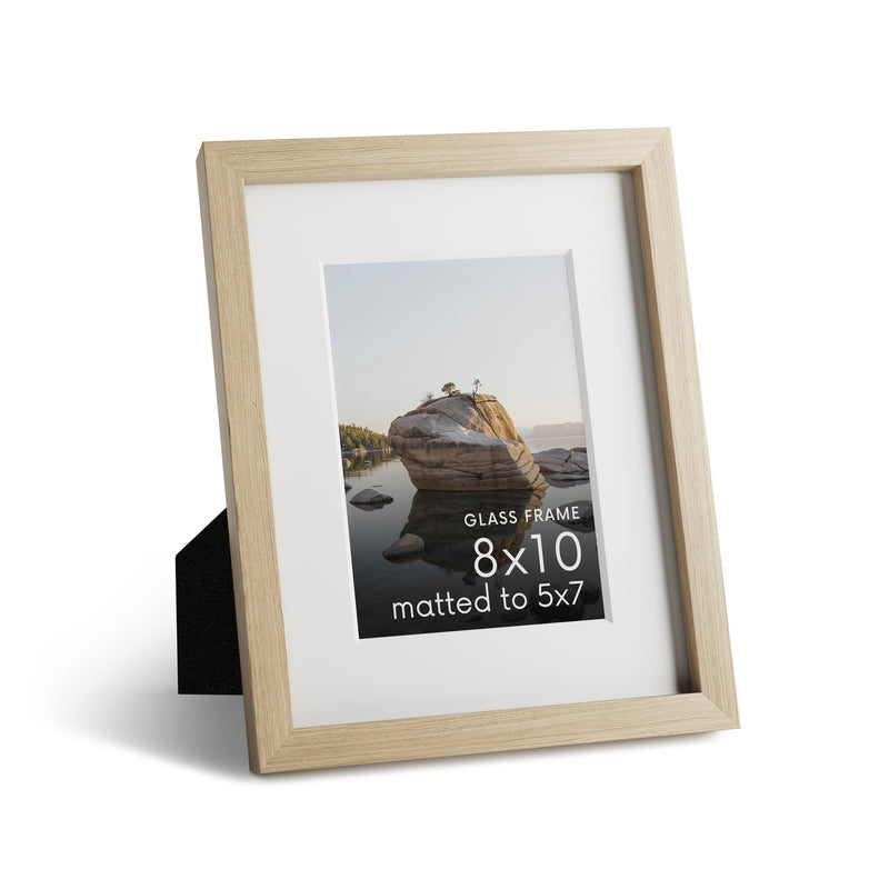 Standalone Glass Oak Wood Frames