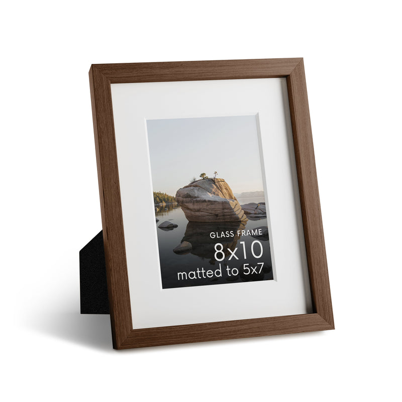 Standalone Glass Oak Wood Frames
