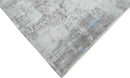 8x10 Rug, Abstract Blue and Gray Rug made with Viscose Art Silk, Living, Dinning and Bedroom Rug | TRD0090AR810