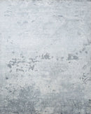 Gray Modern Abstract Design Hand Loom 8x10 Viscose Rug