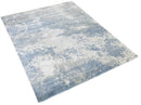 8x10 Rug, Abstract Blue and Ivory Rug made with Viscose Art Silk, Living, Dinning and Bedroom Rug | TRD006QT810