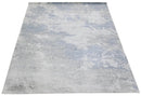 8x10 Rug, Abstract Blue and Ivory Rug made with Viscose Art Silk, Living, Dinning and Bedroom Rug | TRD006QT810