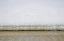 Modern Silver Hand Loom Viscose Area Rug 5x8 - Refined Sheen