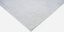 Modern Silver Hand Loom Viscose Area Rug 5x8 - Refined Sheen