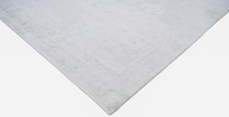 8x10 Rug, Abstract Ivory Rug made with Viscose Art Silk, Living, Dinning and Bedroom Rug | TRD005QT810