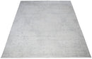 Modern Silver Hand Loom Viscose Area Rug 5x8 - Refined Sheen
