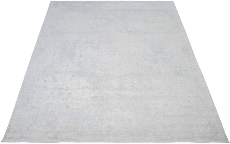 8x10 Rug, Abstract Ivory Rug made with Viscose Art Silk, Living, Dinning and Bedroom Rug | TRD005QT810