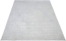 Modern Silver Hand Loom Viscose Area Rug 5x8 - Refined Sheen