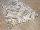 8x10 Rug, Bronze and Gray Rug, One of a Kind Rug