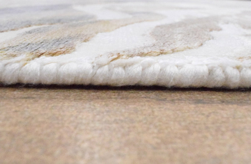 8x10 Rug, Bronze and Gray Rug, One of a Kind Rug