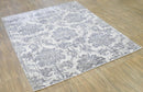 Ivory Hand Loom Modern Wool Area Rug 8x10 Neutral Sophisticated