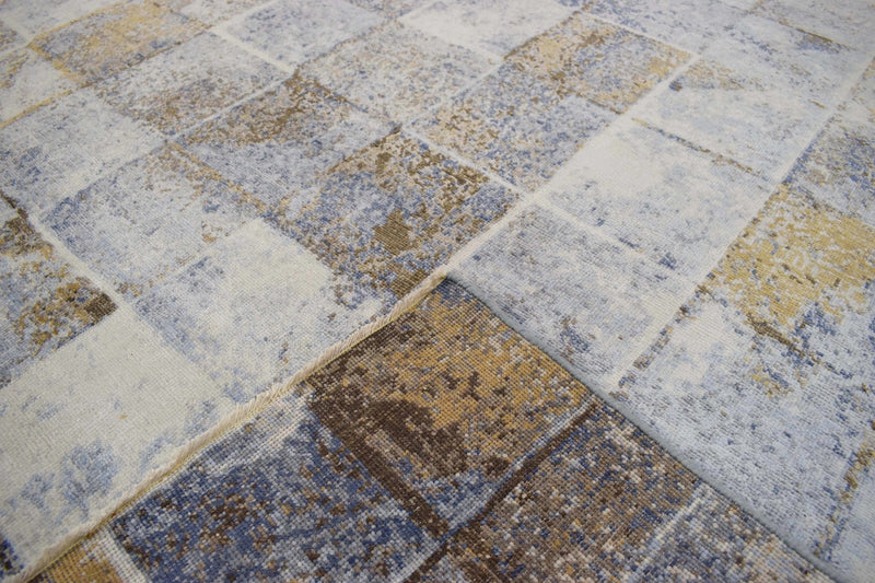 8x10 Rug Handmade Bamboo Silk Contemporary Area Rug | TRD1756810