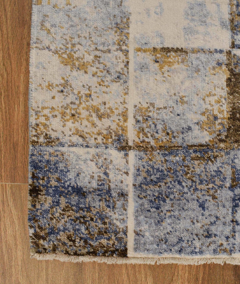 8x10 Rug Handmade Bamboo Silk Contemporary Area Rug | TRD1756810