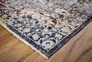 Gray and Brown Traditional Wool Blend Area Rug 8x10 - Hand Knotted