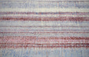 Modern Abstract Rust And Blue Hand Knotted Bamboo Silk 8x10 Area Rug