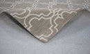 Hand Tufted Wool Area Rug Contemporary Geometric Brown and Silver Pattern 8x10