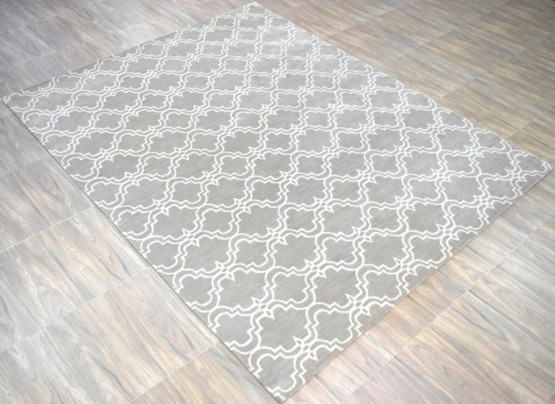 8'x10' Rug | Modern Hand Made Indian Wool Area Rug | The Rug Decor | TRD1006810