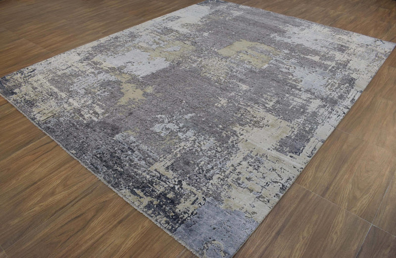 8'x10' Rug | Modern Hand Made Wool and Bamboo Silk Area Rug | The Rug Decor | TRD1795810