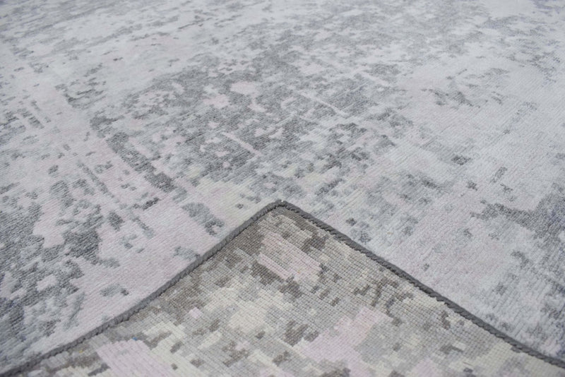 8x10 Rug | Modern Handmade Bamboo Silk Area Rug | TRD1695810