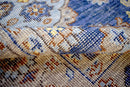 Blue and Camel Toned Hand Knotted Traditional Wool Area Rug 8x10