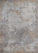 8x10 Rug | Modern Handmade Wool blended viscose Area Rug | TRD1634810