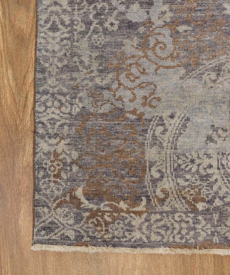 8x10 Rug | Modern Handmade Wool blended viscose Area Rug | TRD1634810