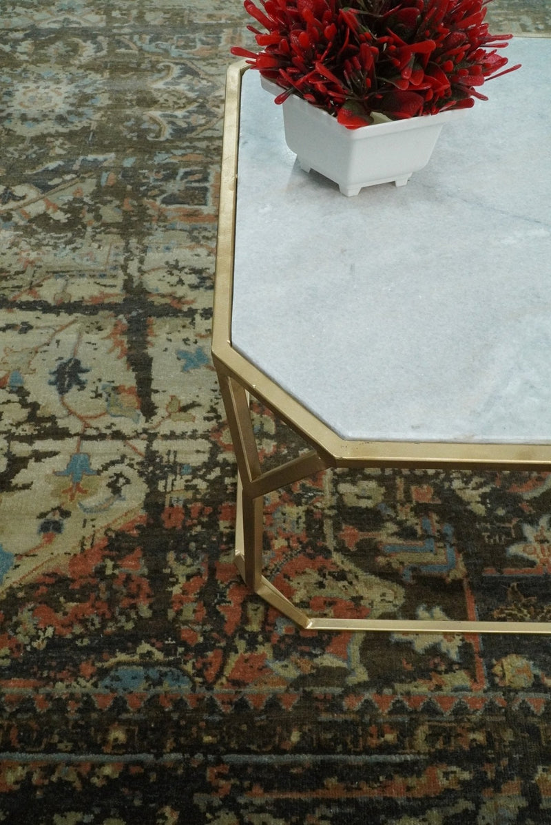 8x10 Rug | Modern Heriz Serapi Handmade Wool Area Rug | TRD1684810