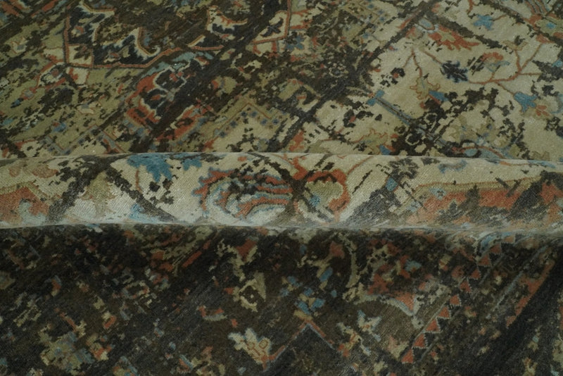 8x10 Rug | Modern Heriz Serapi Handmade Wool Area Rug | TRD1684810