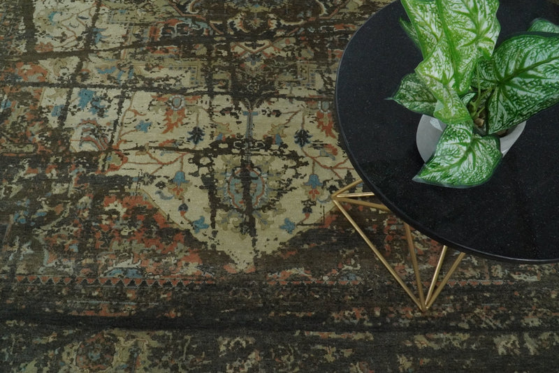 8x10 Rug | Modern Heriz Serapi Handmade Wool Area Rug | TRD1684810