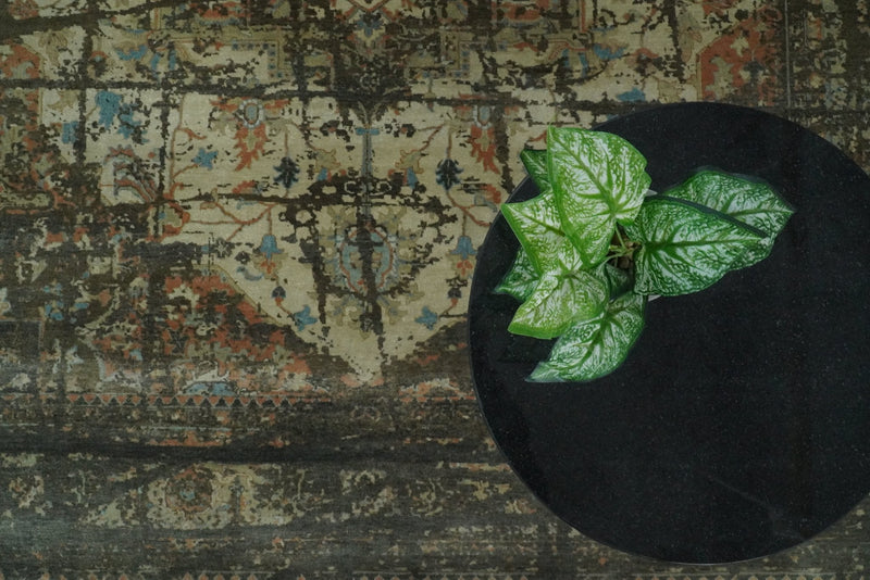 8x10 Rug | Modern Heriz Serapi Handmade Wool Area Rug | TRD1684810