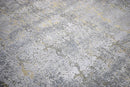 Wool Area Rug Hand Knotted Gray and Silver Modern Abstract 8x10