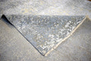 Wool Area Rug Hand Knotted Gray and Silver Modern Abstract 8x10