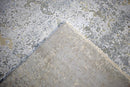 Wool Area Rug Hand Knotted Gray and Silver Modern Abstract 8x10