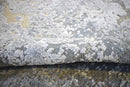 Wool Area Rug Hand Knotted Gray and Silver Modern Abstract 8x10