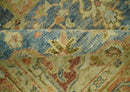8x10 Rust, Gray and Beige Traditional Vintage Style Hand Knotted Wool Area Rug by The Rug Decor