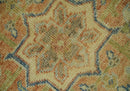 8x10 Rust, Gray and Beige Traditional Vintage Style Hand Knotted Wool Area Rug by The Rug Decor
