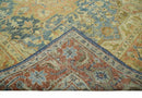 8x10 Rust, Gray and Beige Traditional Vintage Style Hand Knotted Wool Area Rug by The Rug Decor