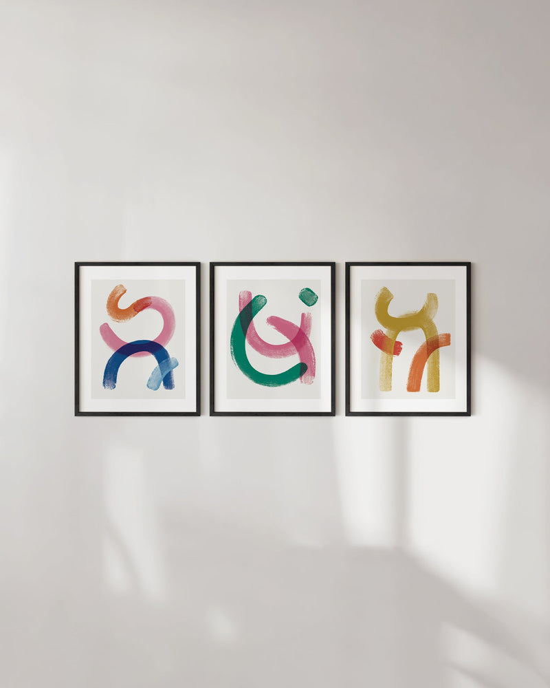 8x10 in, Set of 3, Black Oak Frame