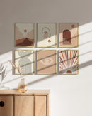 8x10 in, Set of 6, Gold Aluminum